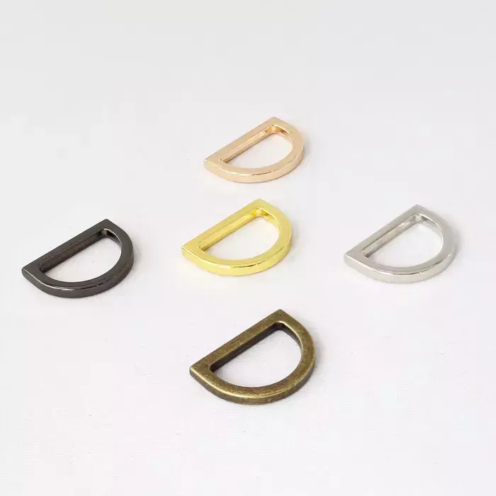 1 Inch Flat Cast D Ring Gold Finish 6 Pieces 25 Mm D-ring 