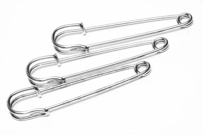 Jumbo Safety Pins / 5 Pieces Gold Large Safety Pins/ 2.75 Mix and Match  Colors/ Giant Safety Pins/ Great for Storing Zippers HR051 