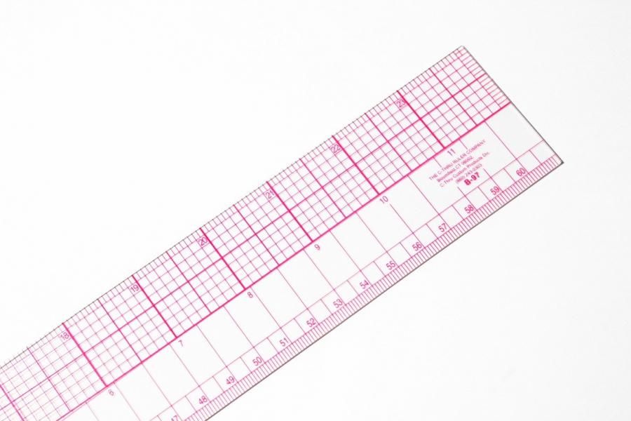c thru combo grid ruler inchmetric pattern making