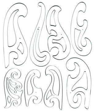 French Curve Mounted, C-Thru® (8 personal computer) graphic regarding Printable French Curve titled French Curve Preset, C-Thru® (8 computer)