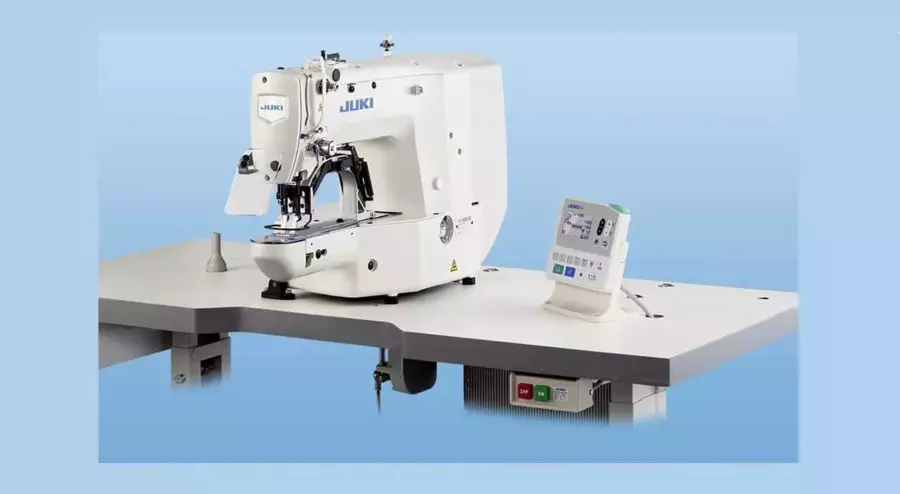 JUKI LK-1900-BNS Computer Controlled High Speed Bartacking Industrial  Sewing Machine With Table and Servo Motor