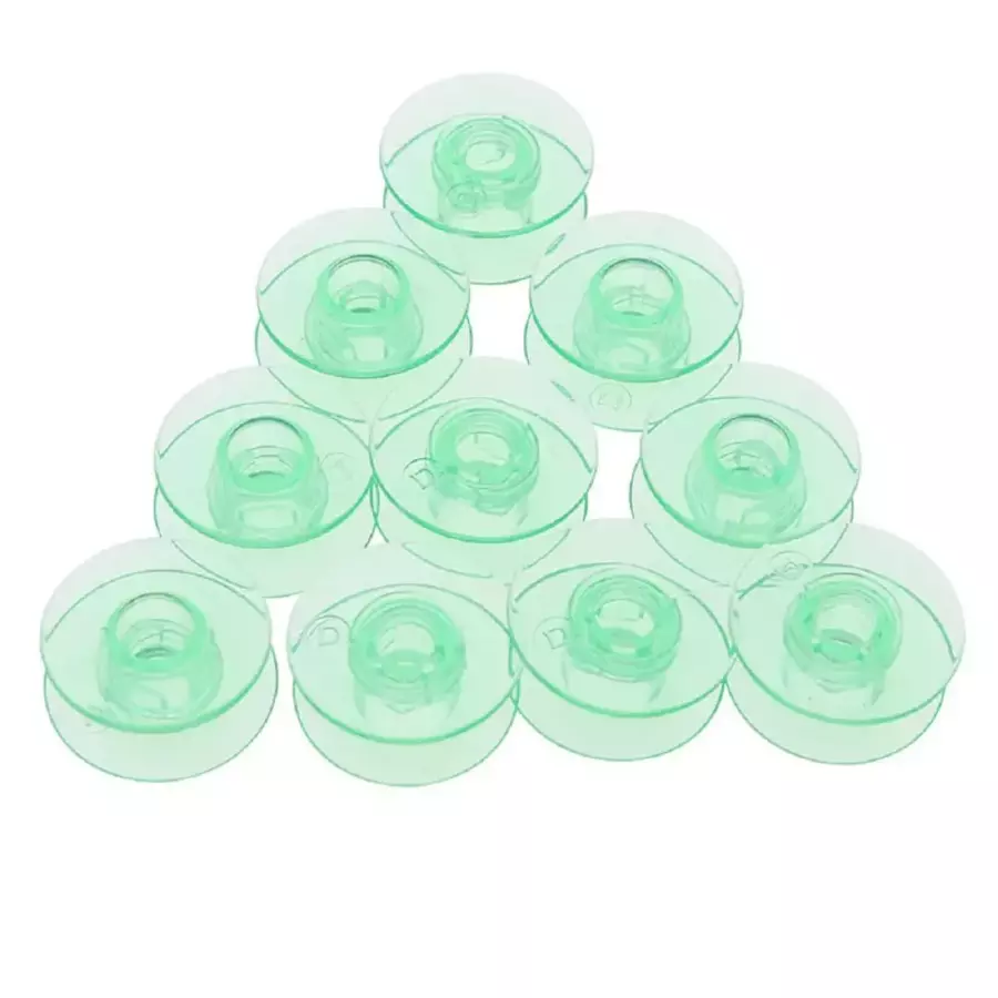 YEQIN Box of 25pcs Green Bobbins #4125615-45#4123078-G for Viking Husqvarna Designer Platinum Lily Series 