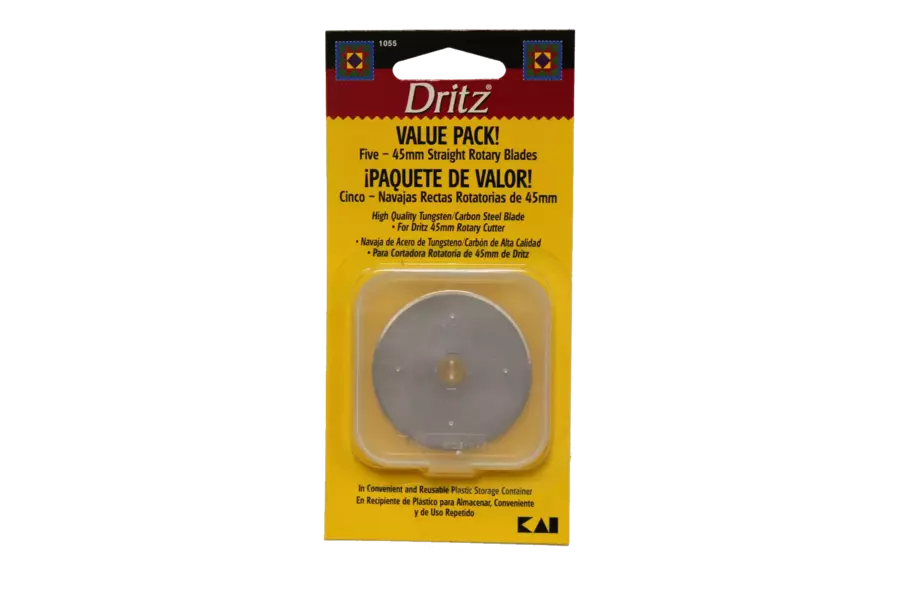 45mm Dritz Rotary Cutter Replacement Blades 5 Pack