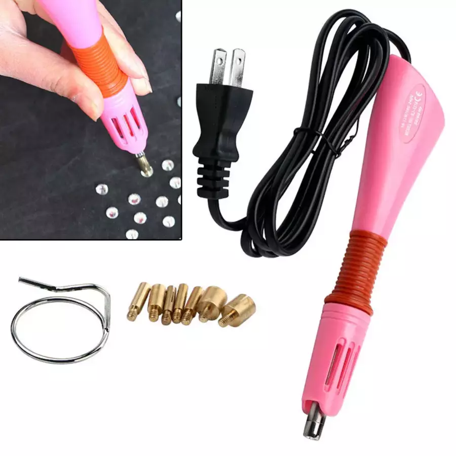 8800pcseu/us Hot Fix Rhinestones Set/crystal Glass Hotfix Rhinestone  Applicator Iron-on Wand Strass Rhinestone Heat-fix Tool Gun - Rhinestones -  AliExpress