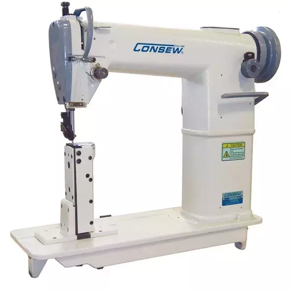 Consew 228R-11-1 Sewing Machine With Table and Servo Motor