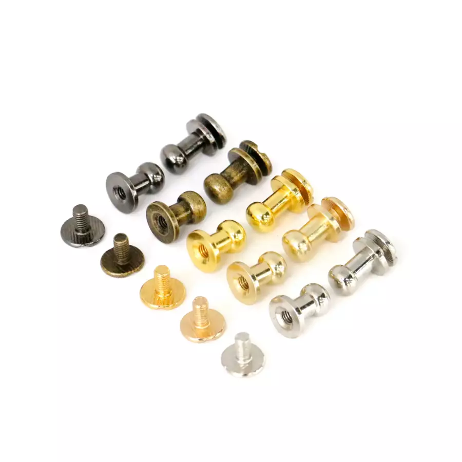 5 Sets Purse Studs Handbag Fastener Rivet Screw Studs Strap 