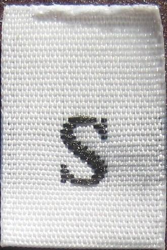 Clothing Size Labels Woven Taffeta Goldstar Tool