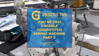Product Showcase - JUKI MF-7923 3-Needle Sewing Machine - PART 2 - Goldstartool.com