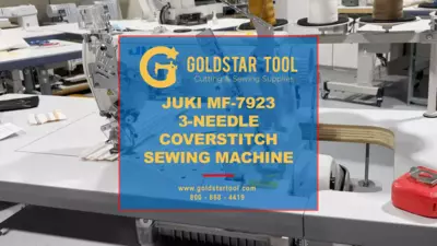 JUKI MF-7923 3 Needle High-Speed Top and Bottom Coverstitch Industrial ...