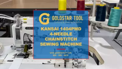 Product Showcase -Kansai 1404PMD 4-Needle Chainstitch Sewing Machine- Goldstartool.com